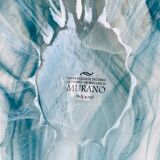 Vintage Italian Blue Art Glass Vase, 1990s