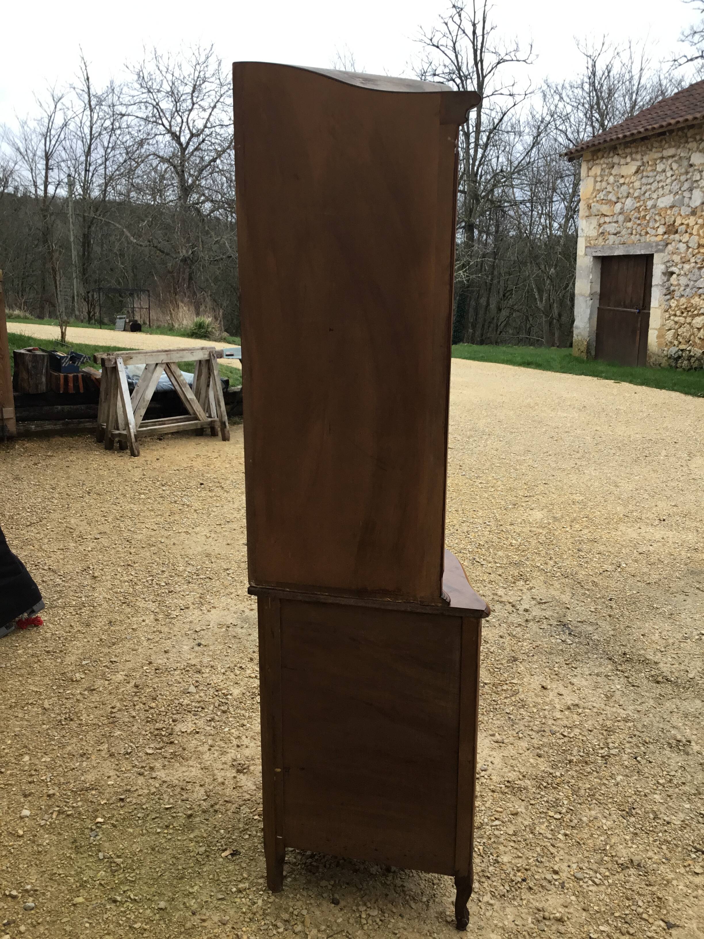 Glassed and curved corner mid-20th century