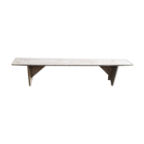 Old wooden farmhouse bench
