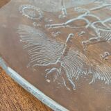 Vintage Swedish glass plate Doran by Goran Warff for Kosta Boda