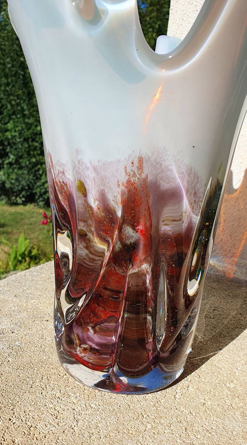 Waltersperger spun glass vase