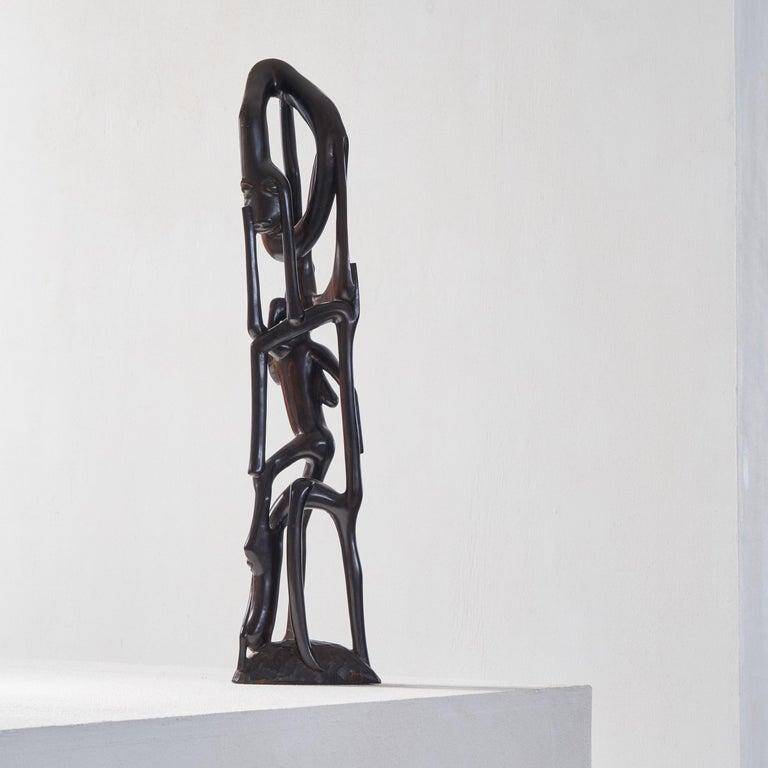 Modernist anthropomorphic sculpture Makonde 1950