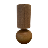 Lampe à poser corde jute et grès