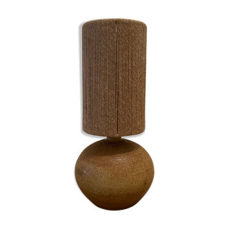 Table lamp jute rope and sandstone