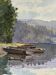 Tableau, watercolour G. Girardot (1856-1914), Lake Chevillon dated 1903