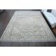 1970s Vintage Persian Handmade Wool Cotton Beige Area Rug 287x384