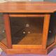 Showcase furniture, signed Ernest Ménard, Cherry, 4 glass shelving doors, Diamond shape