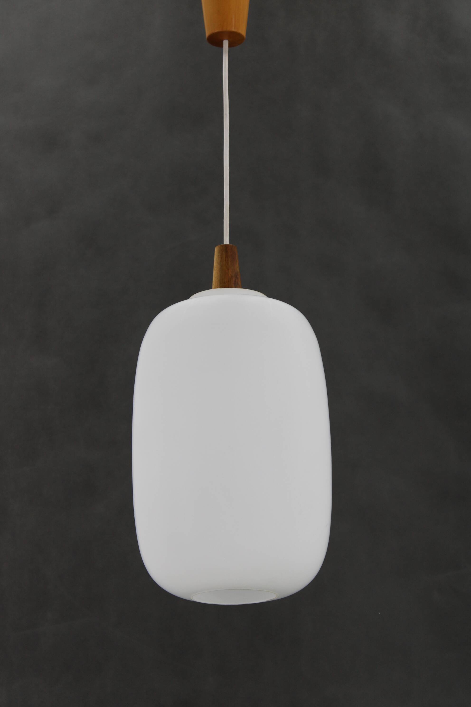 1970s uluv glass pendant, czechoslovakia