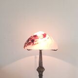 Art nouveau lamp signed Paris Stars 1950 and glass paste