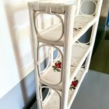 Rattan shelf