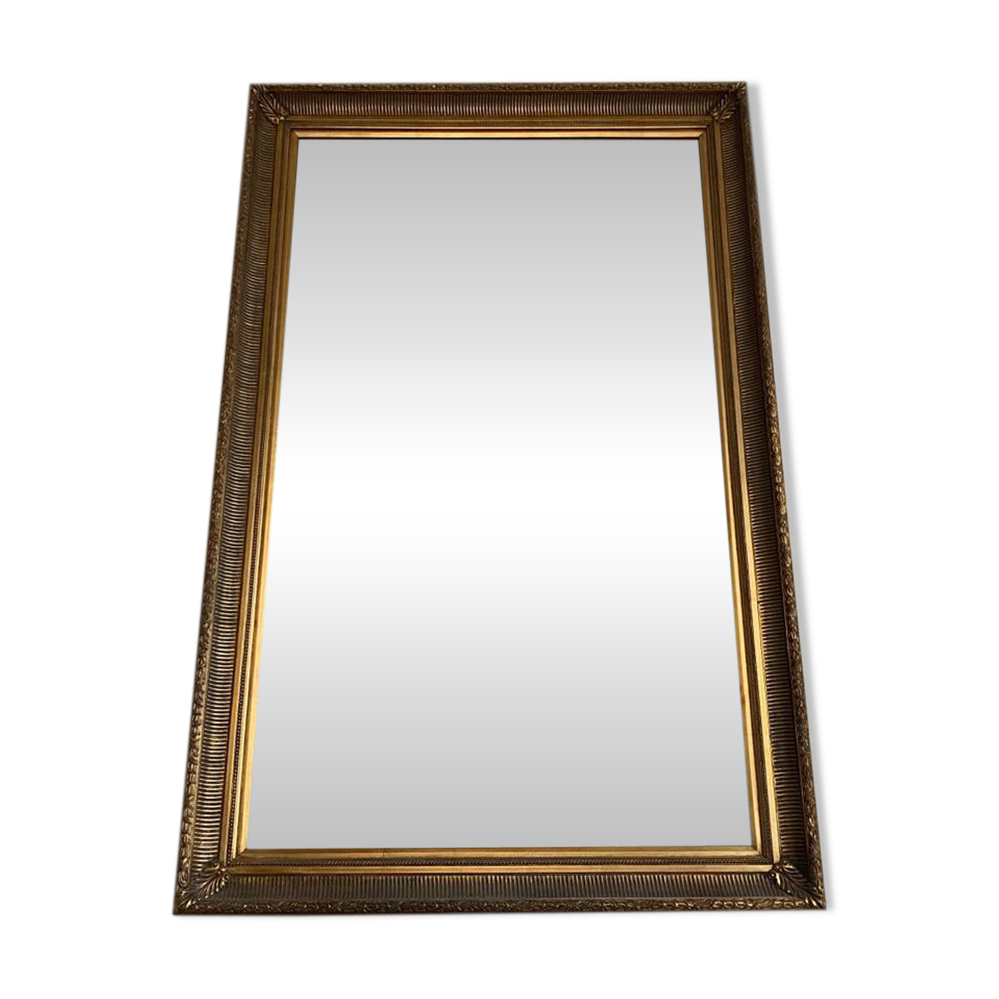 A gilt wood and gesso picture frame mirror, French Second Empire style