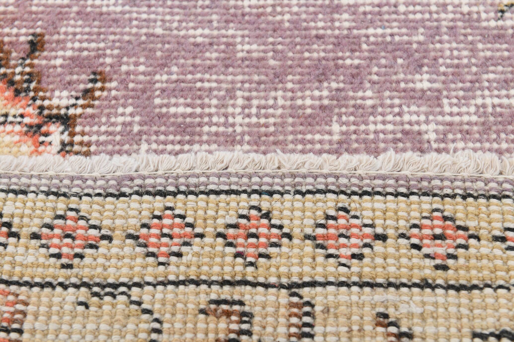 Lilac & Beige Orientel Boho Vintage Persian Rug, 176x282 Cm