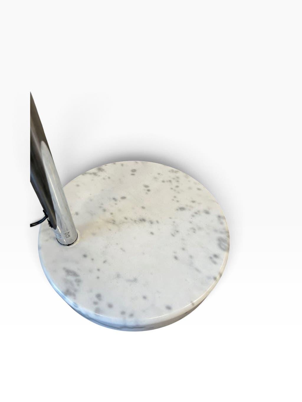 Vintage chrome arc lamp with marble base KARE