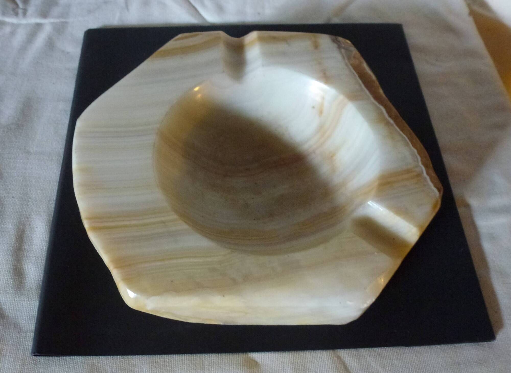 Vintage Onyx ashtray or catchall
