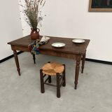 Old walnut bistro table