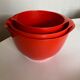 Set of 3 pull-out salad bowls Rosti Denmark Scandinavian design 1970