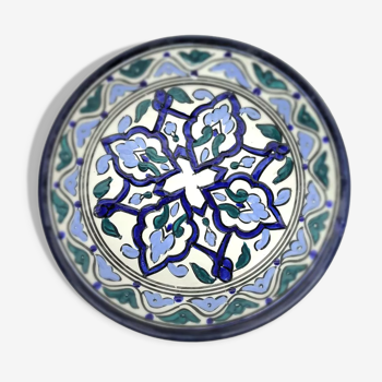 Blue oriental wall plate