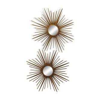 Two Chaty Vallauris convex mirrors, 1950s/1960s