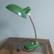Large vintage desk lamp (50cm) in green lacquered metal, 70s