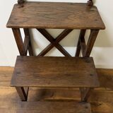 Library step ladder in oak
