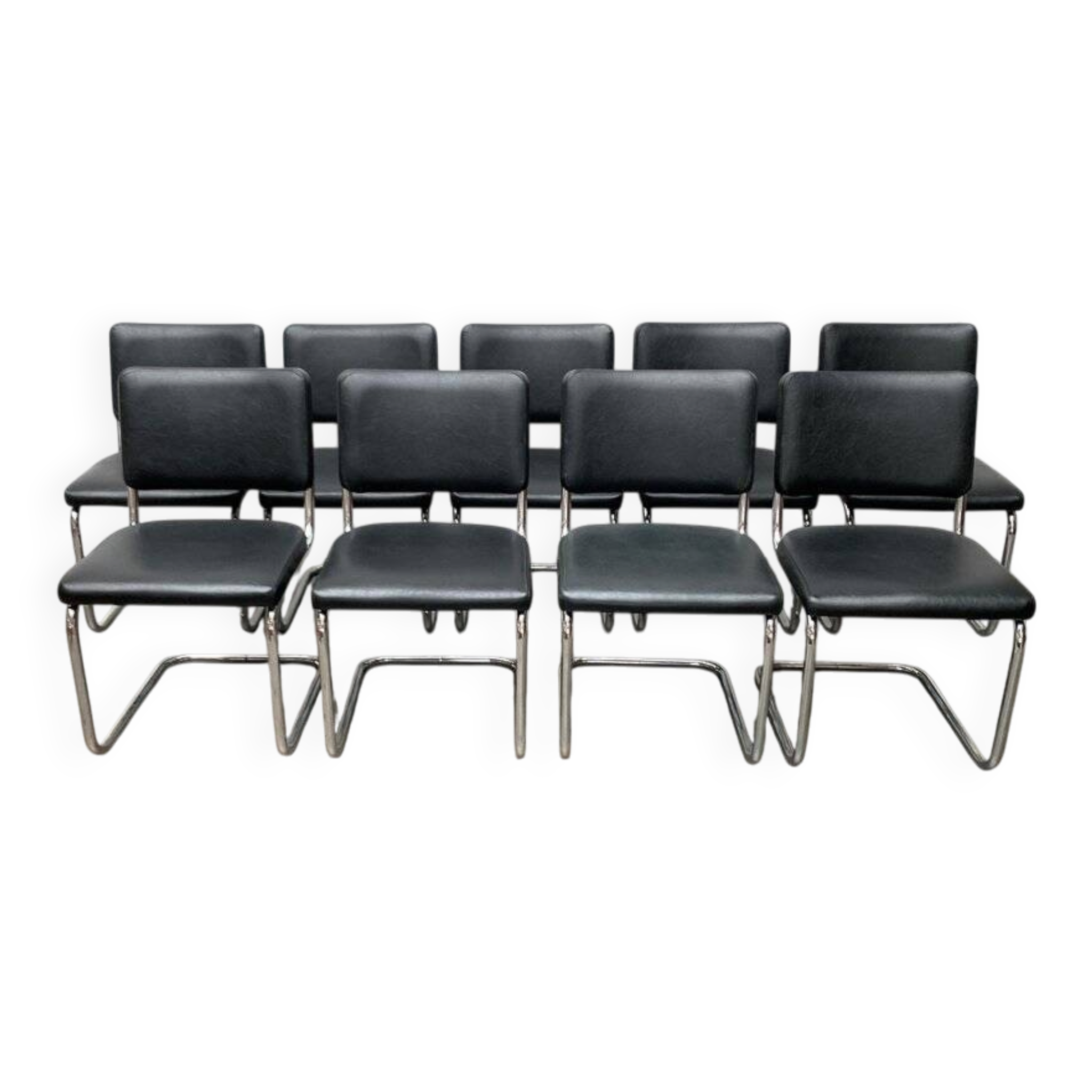 German cantilever chair Mi-century S32 by Marcel Breuer & Mart Stam for Thonet, 1970s