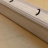 White wood wall coat rack