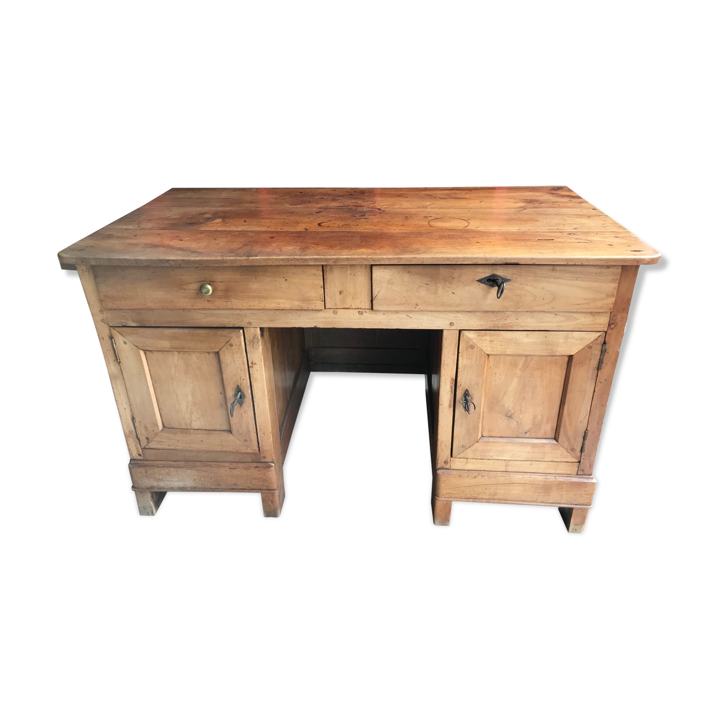 Bureau en bois vintage années 1960