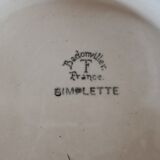Compotier bas terre de fer Badonviller