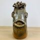 Vase stings zoomorphic flowers by Alexandre Kostanda, ceramic fish