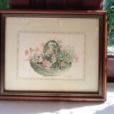 Tableau bouquet champêtre