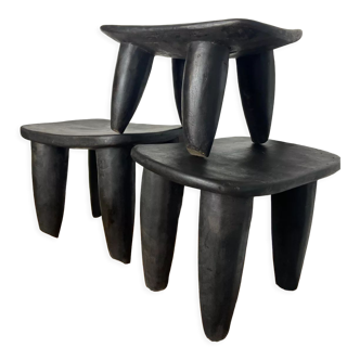 Lot de 3 tabourets senoufo