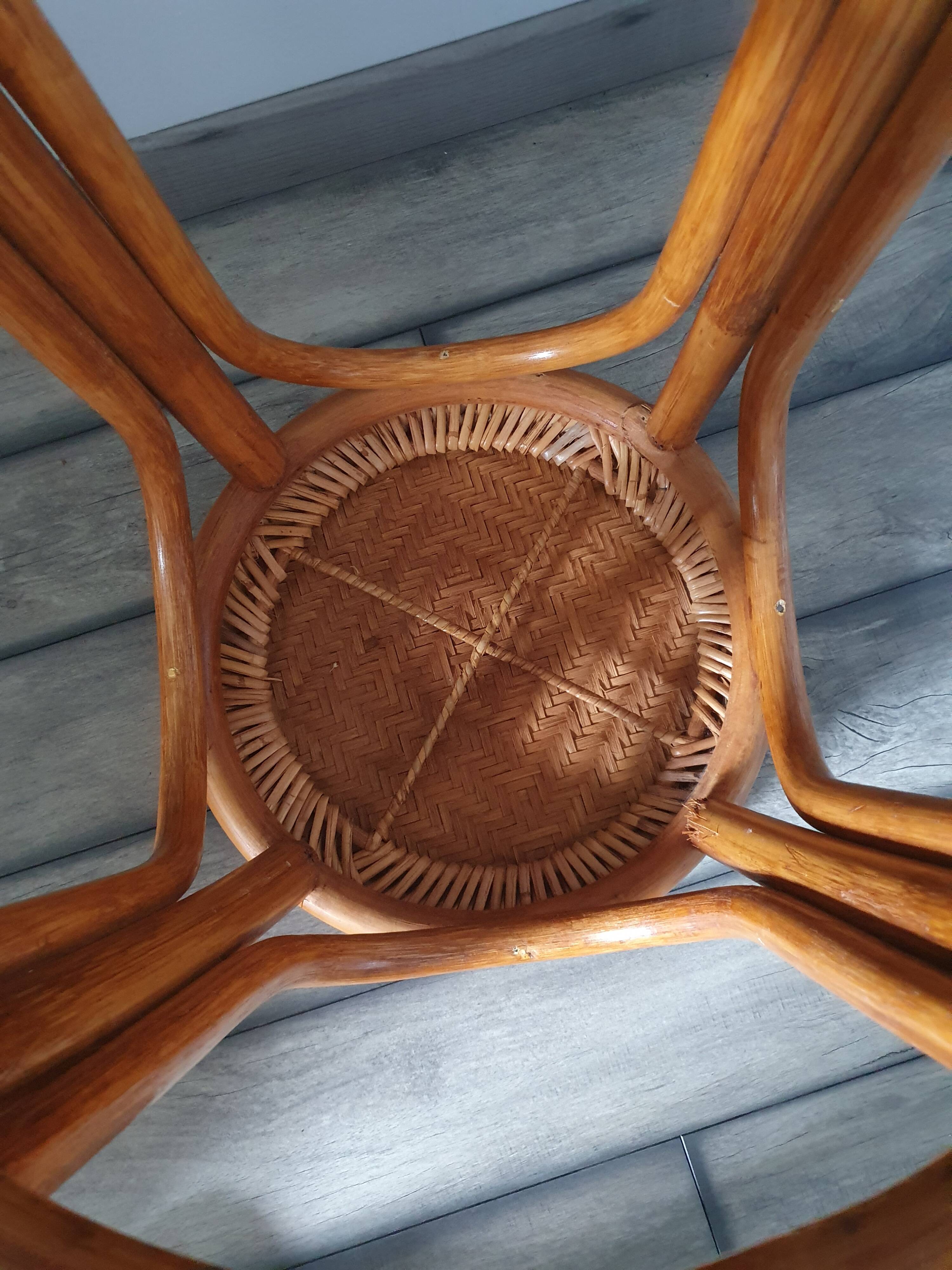 Rattan bar stool