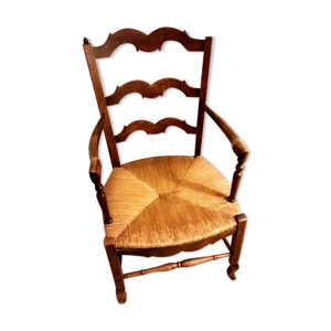 Fauteuil paillé