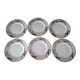 6 dessert plates in Churchill porcelain, model "Blackberry Trellis"