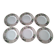 6 dessert plates in Churchill porcelain, model "Blackberry Trellis"