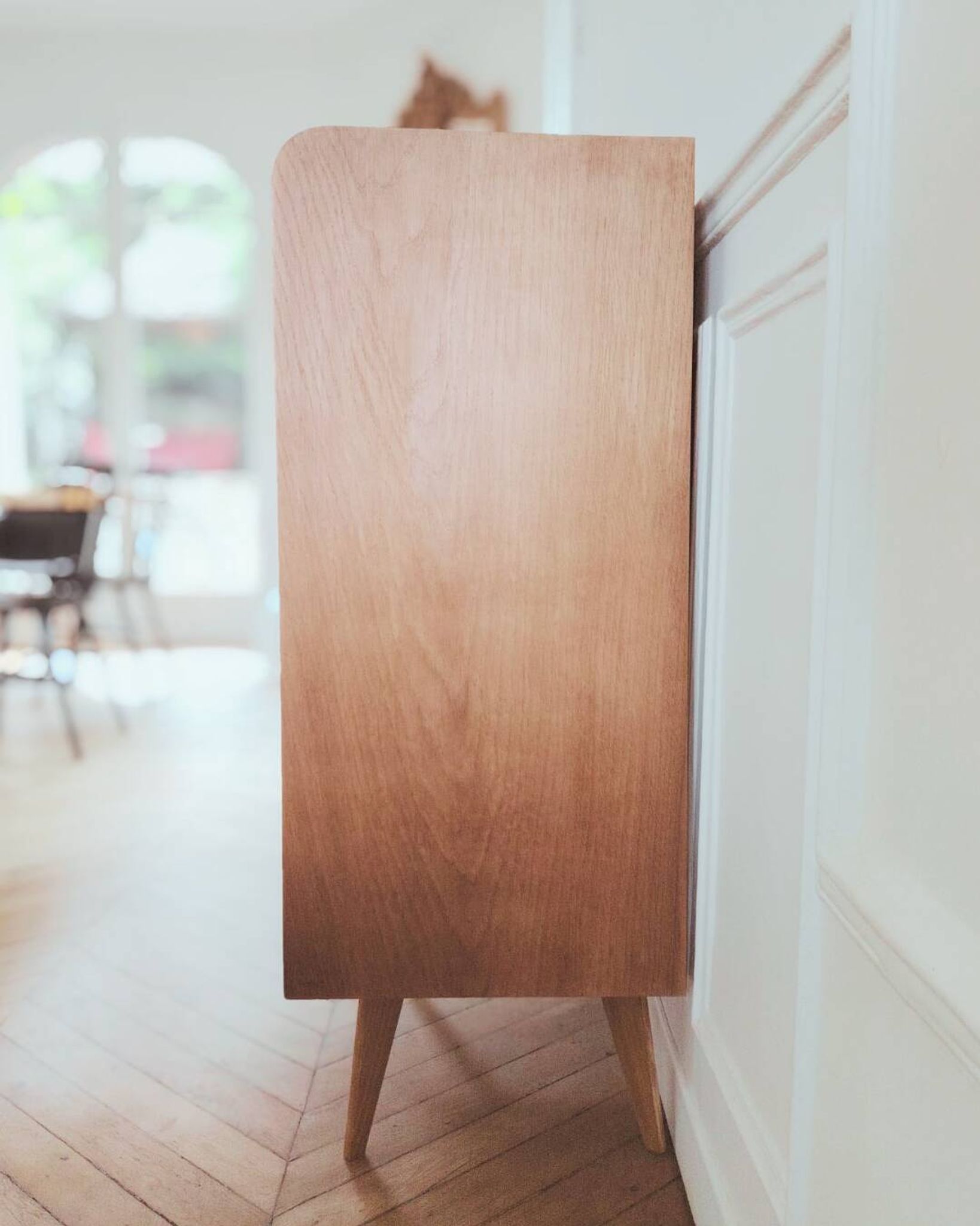 Renovated vintage chest of drawers, Scandinavian style, 1950s-60s.