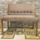 Scandinavian 2-seater bench 1970 vintage