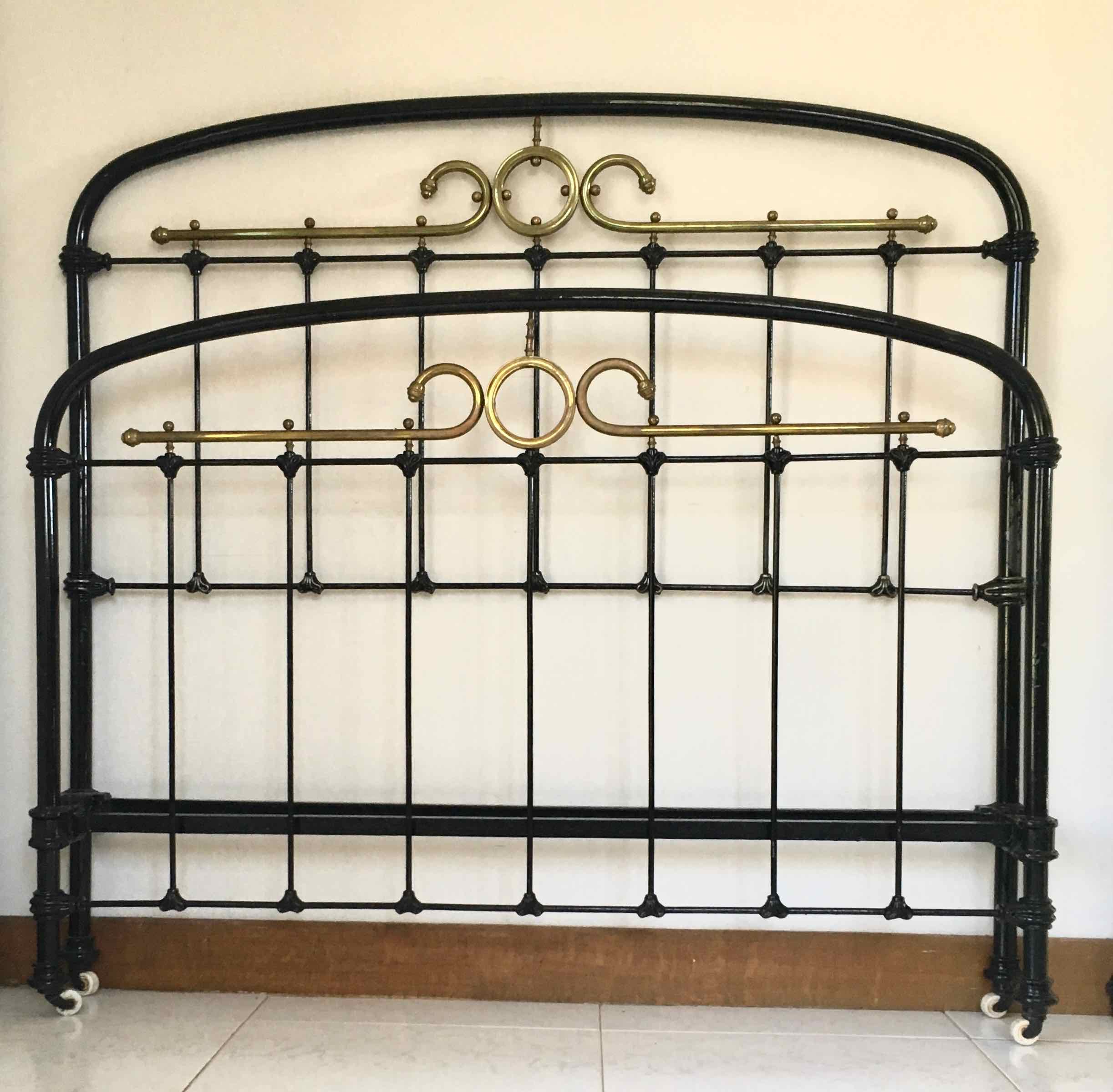 Iron bed Napoleon III in 140 x 190