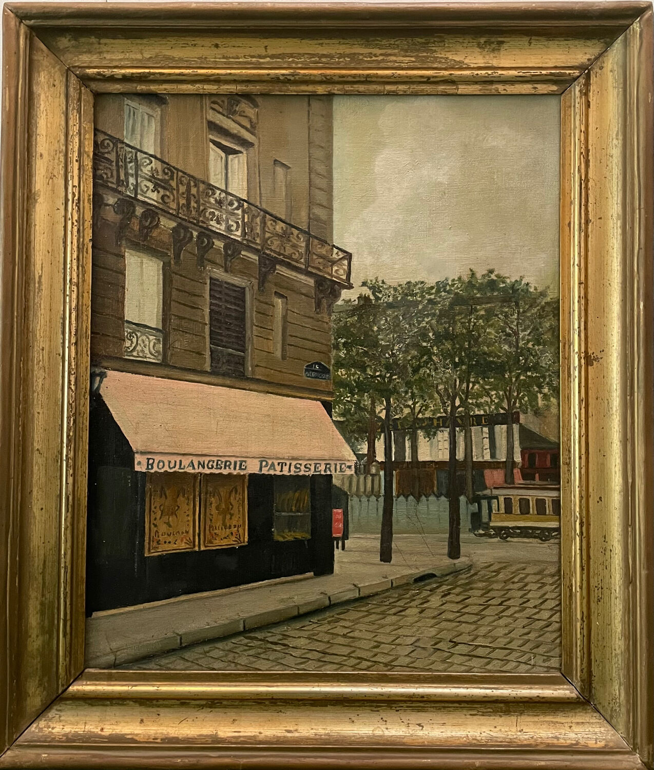 Tableau vue de Paris, Boulangerie Pâtisserie XXe