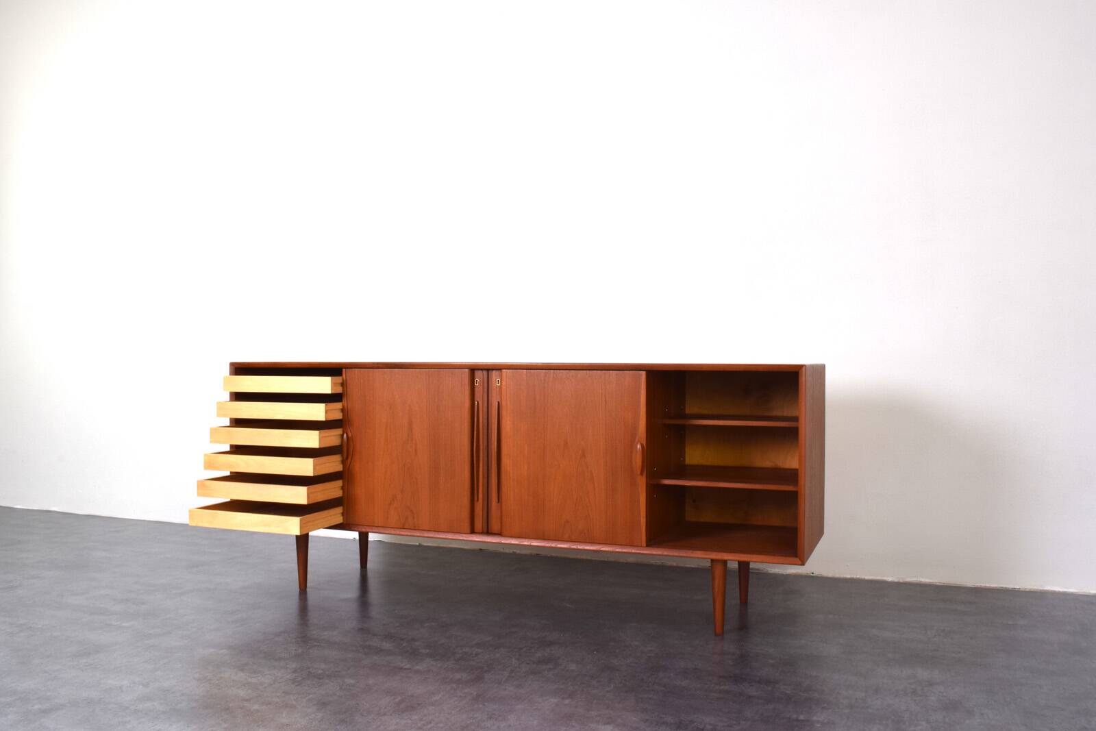 Mid-Century Danish Teak Sideboard, 1960s.