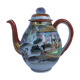 Porcelain teapot with Japanese decoration