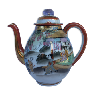 Porcelain teapot with Japanese decoration