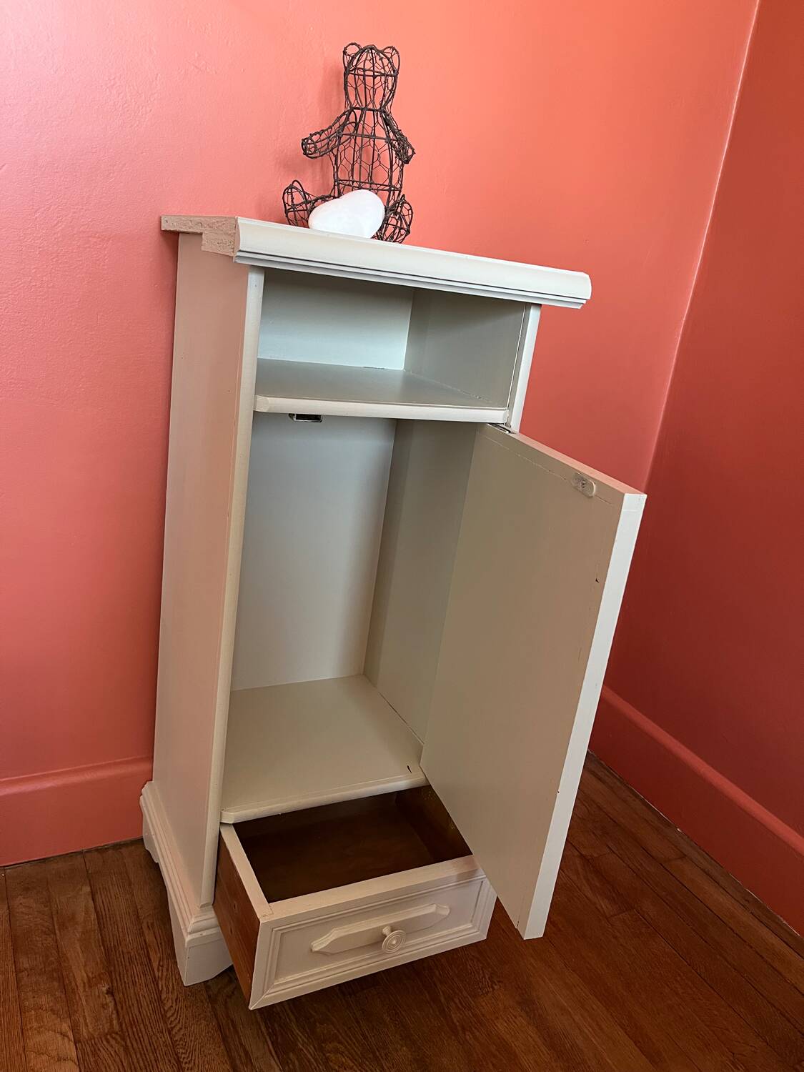 Antique bedside table refurbished