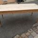 Table de ferme 2 tiroirs peuplier et chataignier