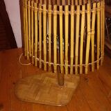 Rattan bedside lamp