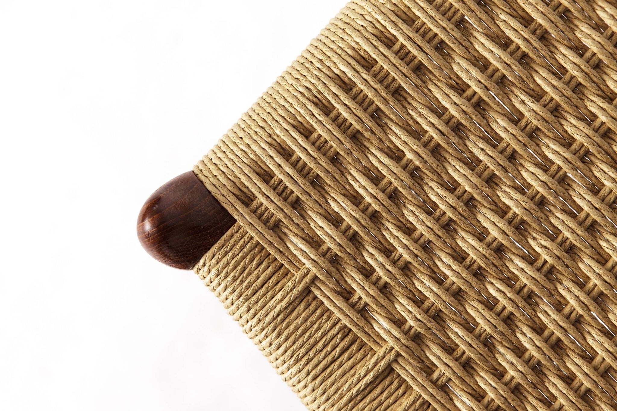 Rare Niels Otto Møller Ottoman Model 78a – Danish Teak & Danish Cord, 1960s