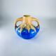 Vase Boule Gilbert Méténier blue Gannat