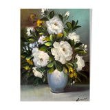 Nature morte - huile sur bois