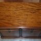 Buffet en noyer burr et quarter cut avec deux tiroirs et base d'armoire