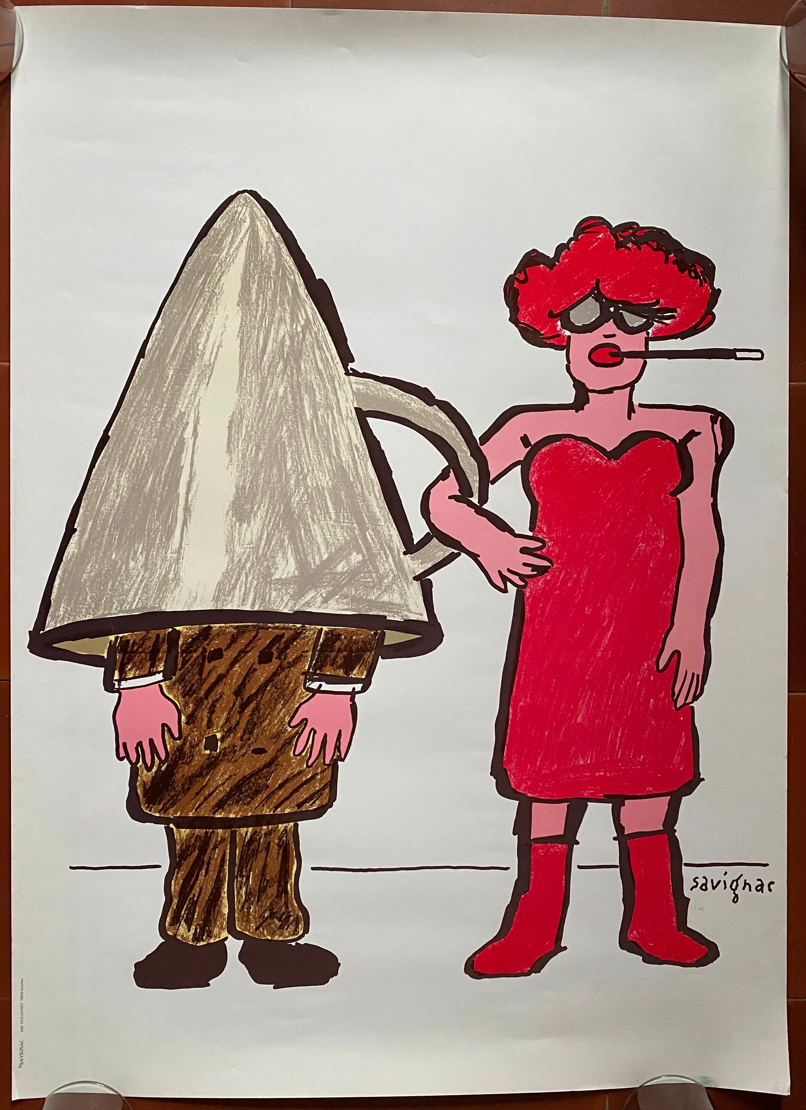 Original poster "Feminism" Raymond Savignac 49x68cm 1976